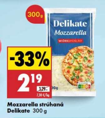Mozzarella strúhaná Delikate 300 g