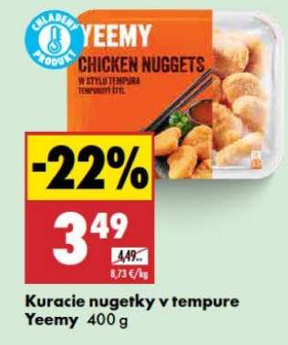 Kuracie nugetky v tempure Yeemy 400 g