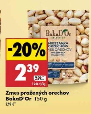 Zmes pražených orechov BakaD’Or 150 g