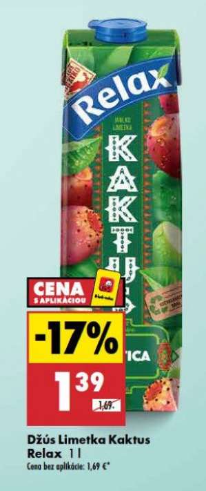 Džús Limetka Kaktus Relax 1 l