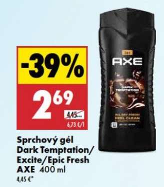 Sprchový gél Dark Temptation/Excite/Epic Fresh Axe 400 ml