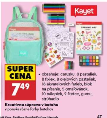 Kreatívna súprava v batohu