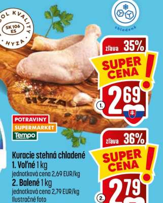 Kuracie stehná chladené