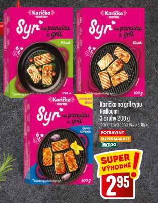 Karička na gril typu Halloumi