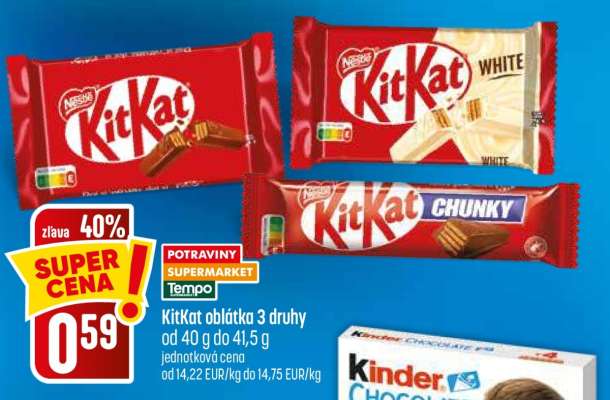 KitKat oplátka 3 druhy