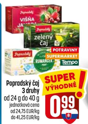 Popradský čaj 3 druhy