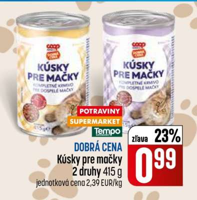 Kúsky pre mačky
