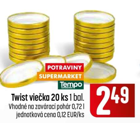 Twist viečka 20 ks 1 bal.