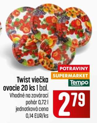 Twist viečka ovocie 20 ks 1 bal.