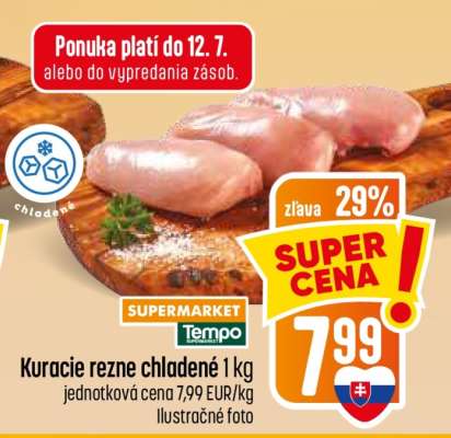 Kuracie rezne chladené 1 kg