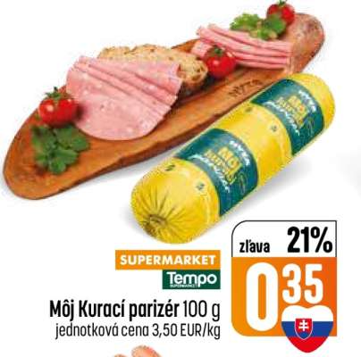 Môj Kurací parizér 100 g