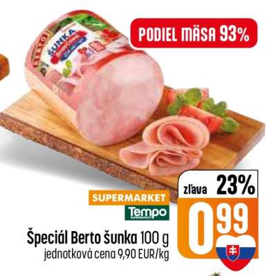 Špeciál Berto šunka 100 g