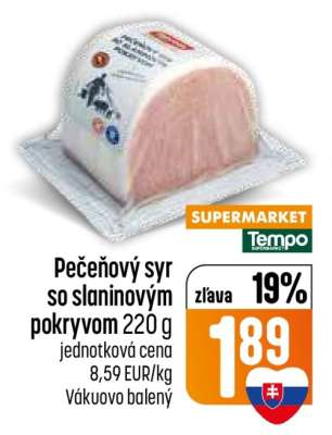 Pečeňový syr so slaninovým pokryvom 220 g