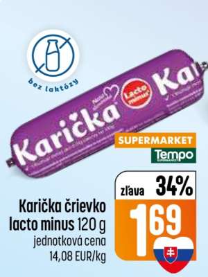 Karička črievko lacto minus 120 g