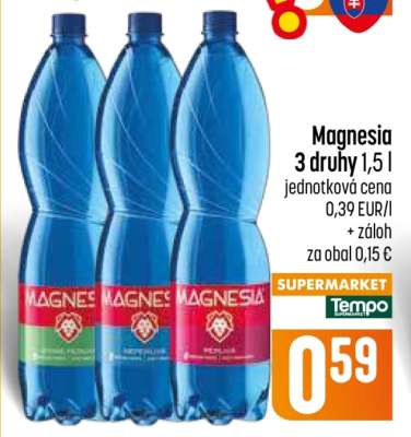 Magnesia 3 druhy 1,5 l