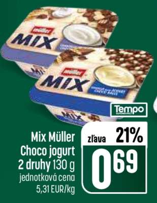Mix Müller Choco jogurt