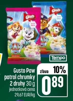 Gusto Paw patrol chrumky