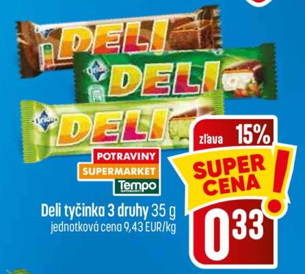 Deli tyčinka 3 druhy 35 g