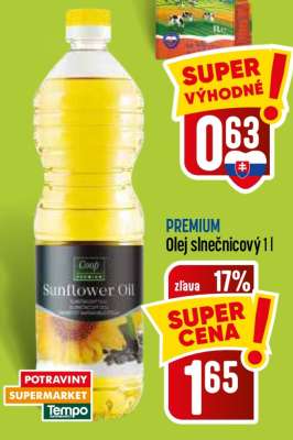 PREMIUM Olej slnečnicový 1 l