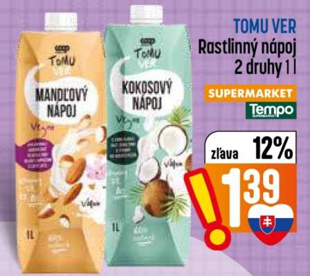TOMU VER Rastlinný nápoj