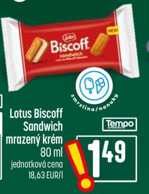 Lotus Biscoff Sandwich mrazený krém