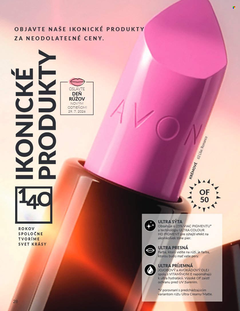Leták Avon - 1.7.2026 - 31.7.2026. Strana 28