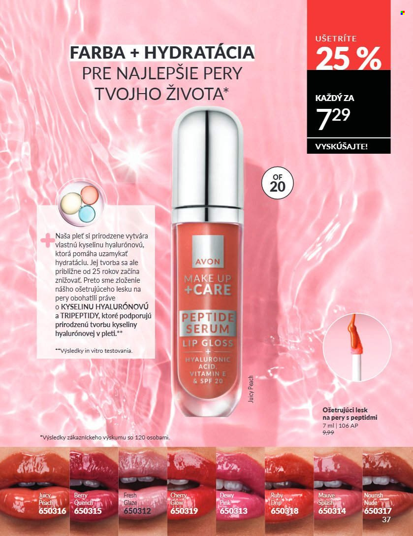 Leták Avon - 1.7.2026 - 31.7.2026. Strana 37