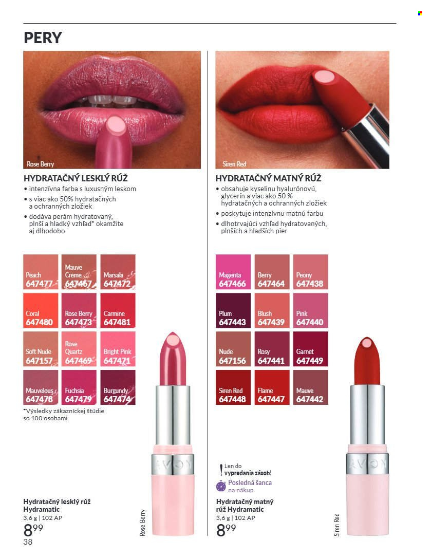 Leták Avon - 1.7.2026 - 31.7.2026. Strana 38