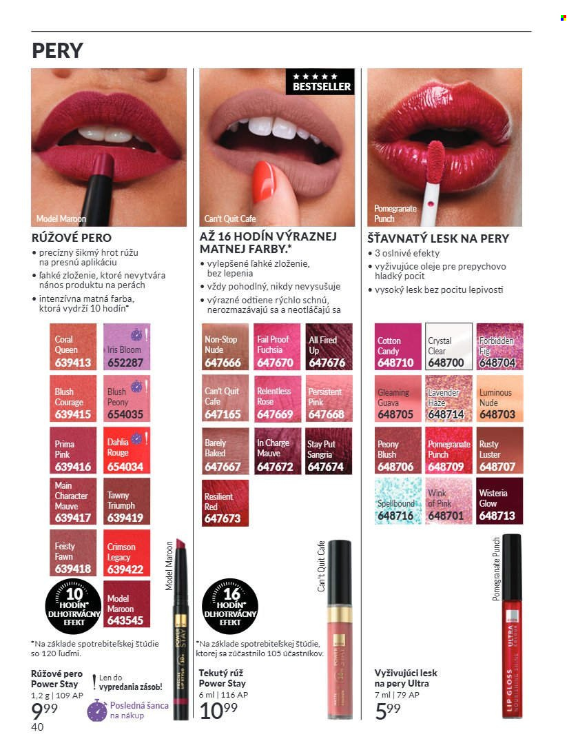 Leták Avon - 1.7.2026 - 31.7.2026. Strana 40