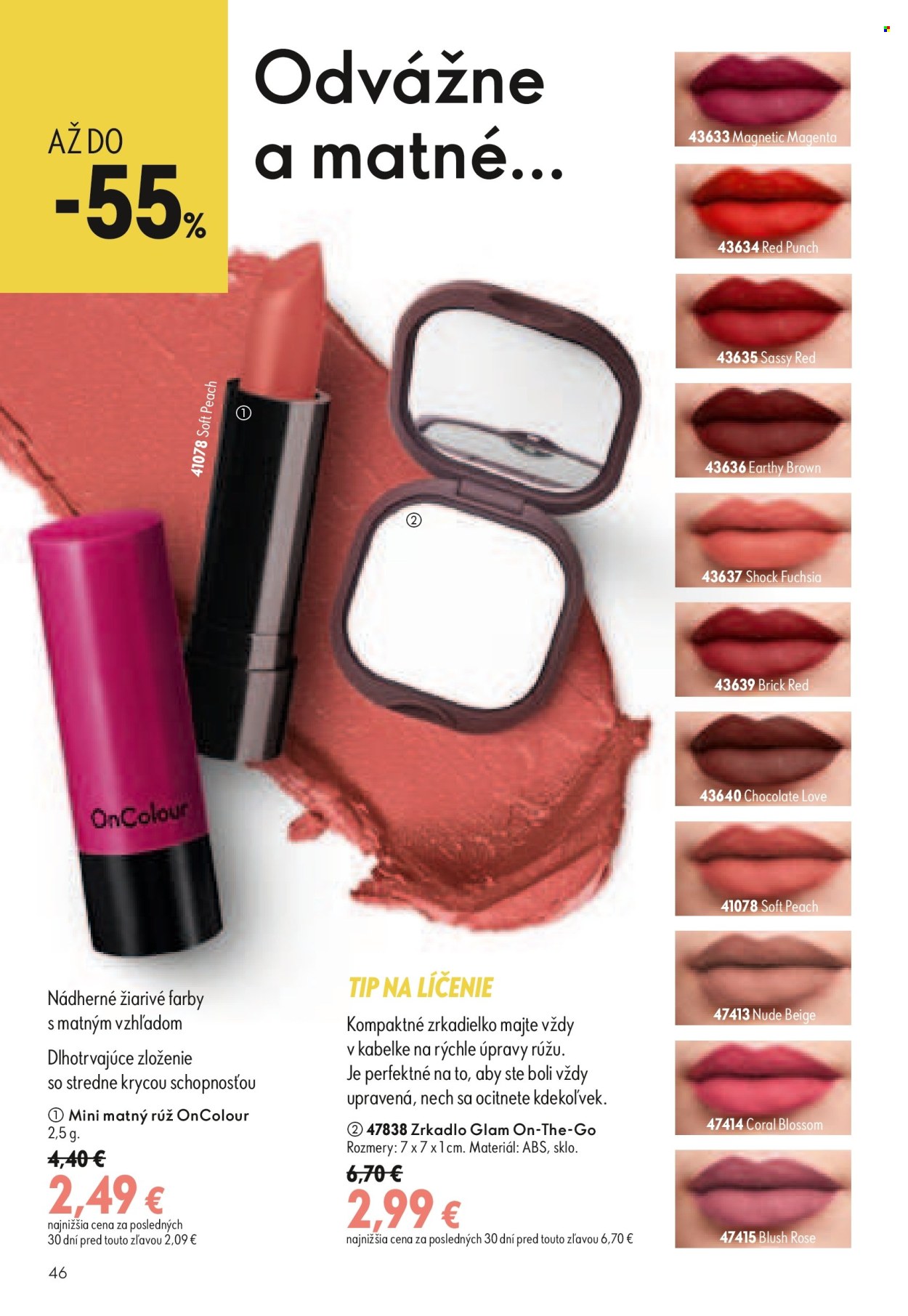 Leták Oriflame - 29.7.2026 - 18.8.2026. Strana 46