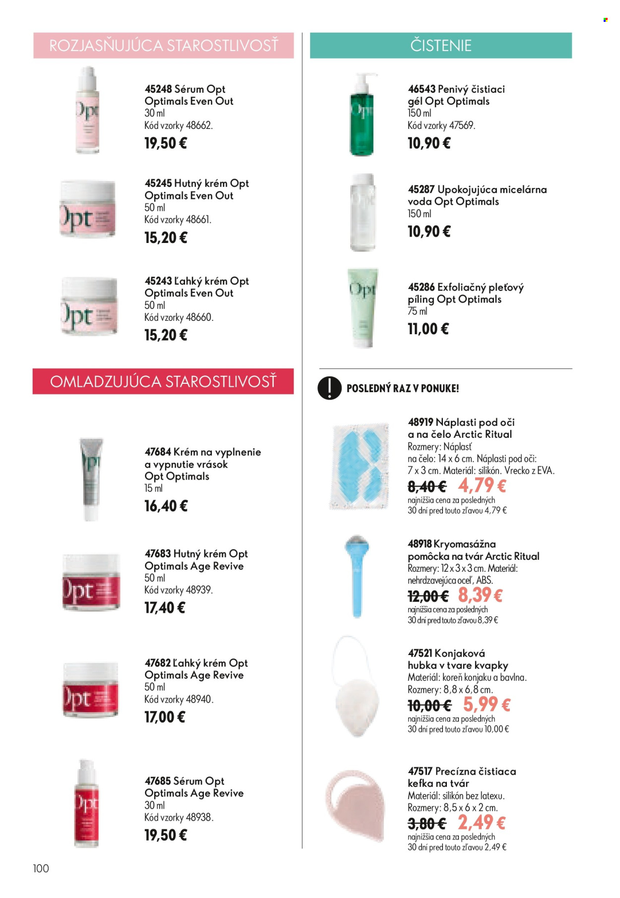 Leták Oriflame - 29.7.2026 - 18.8.2026. Strana 100