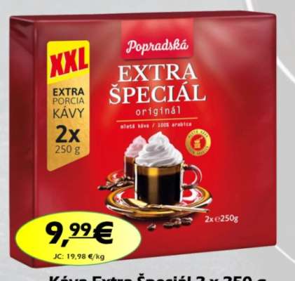 Káva Extra Špeciál, 2 x 250 g