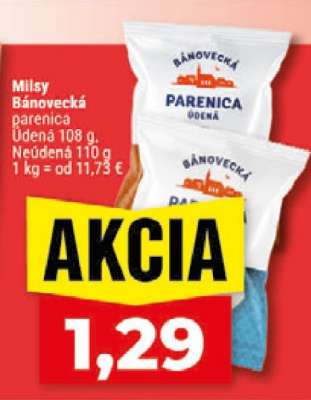 MILSY BÁNOVECKÁ PARENICA