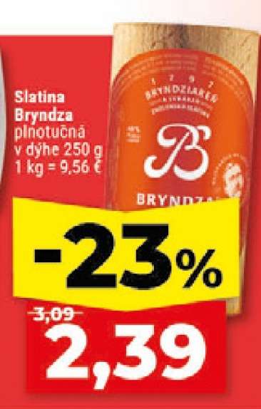 Slatina bryndza plnotučná
