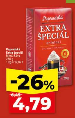 Popradská Extra špeciál mletá káva