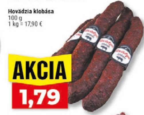Hovädzia klobása