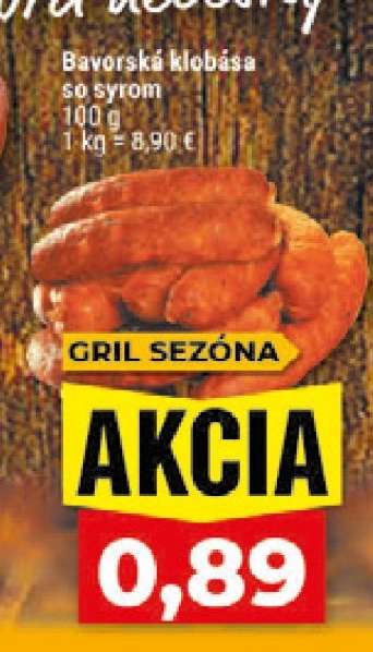 Bavorská klobása so syrom