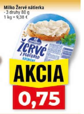 Milko Žervé nátierka