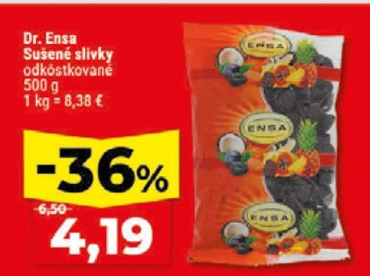 Dr. Ensa Sušené šlivky odkôstkované 500 g
