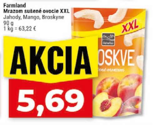 Farmland Mrazom sušené ovocie XXL