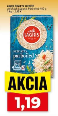 Lagris ryža vo varných vreckách