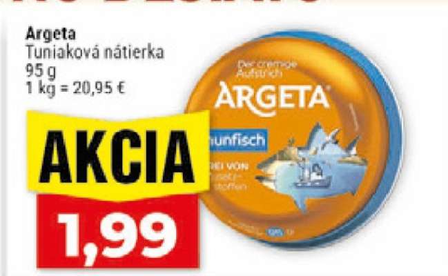 Argeta Tuniaková nátierka