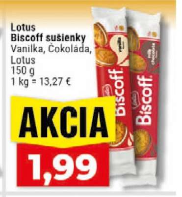 LOTUS BISCOFF Sušienky