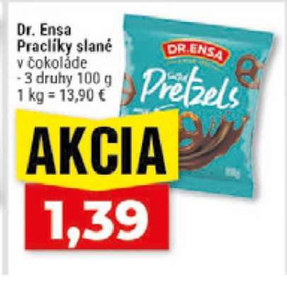 Dr. Ensa Slané preclíky v čokoládě