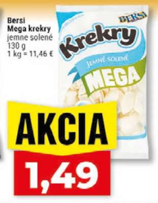 Bersi Mega krekry jemne solené