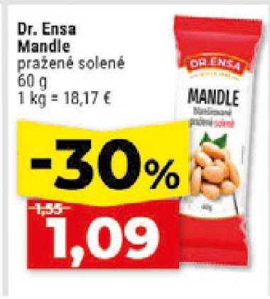 Dr. Ensa Mandle pražené solené 60 g