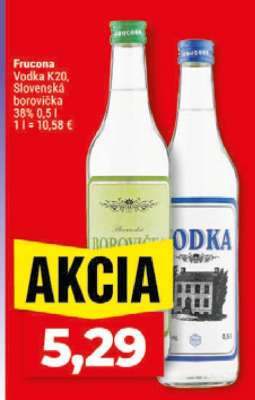 Fručona Vodka K20, Slovenská borovička