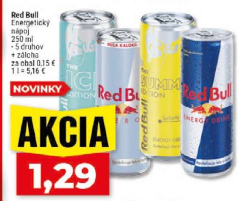 RED BULL ENERGETICKÝ NÁPOJ