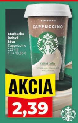 Starbucks ľadová káva Cappuccino