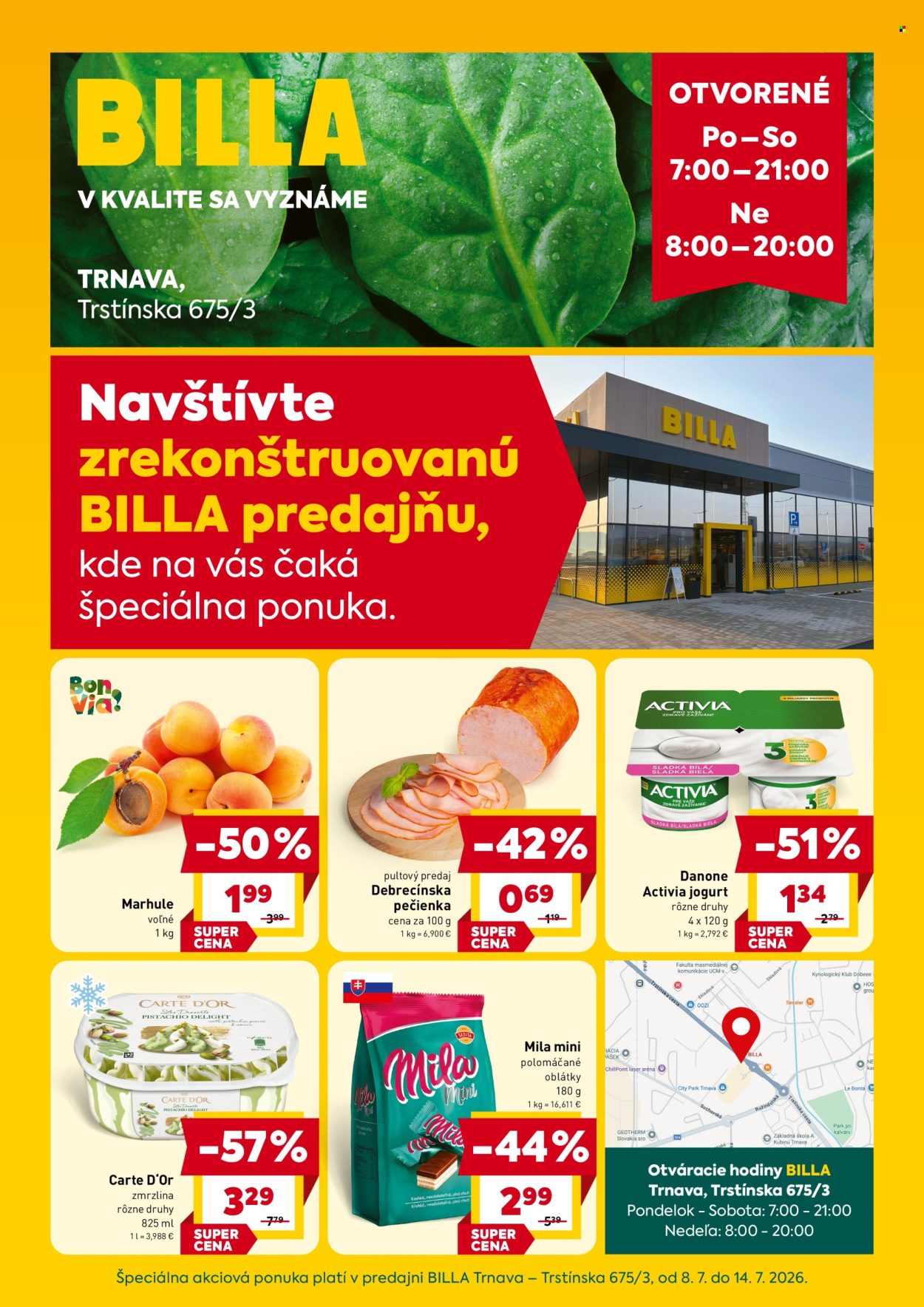Leták Billa - 8.7.2026 - 14.7.2026. Strana 1